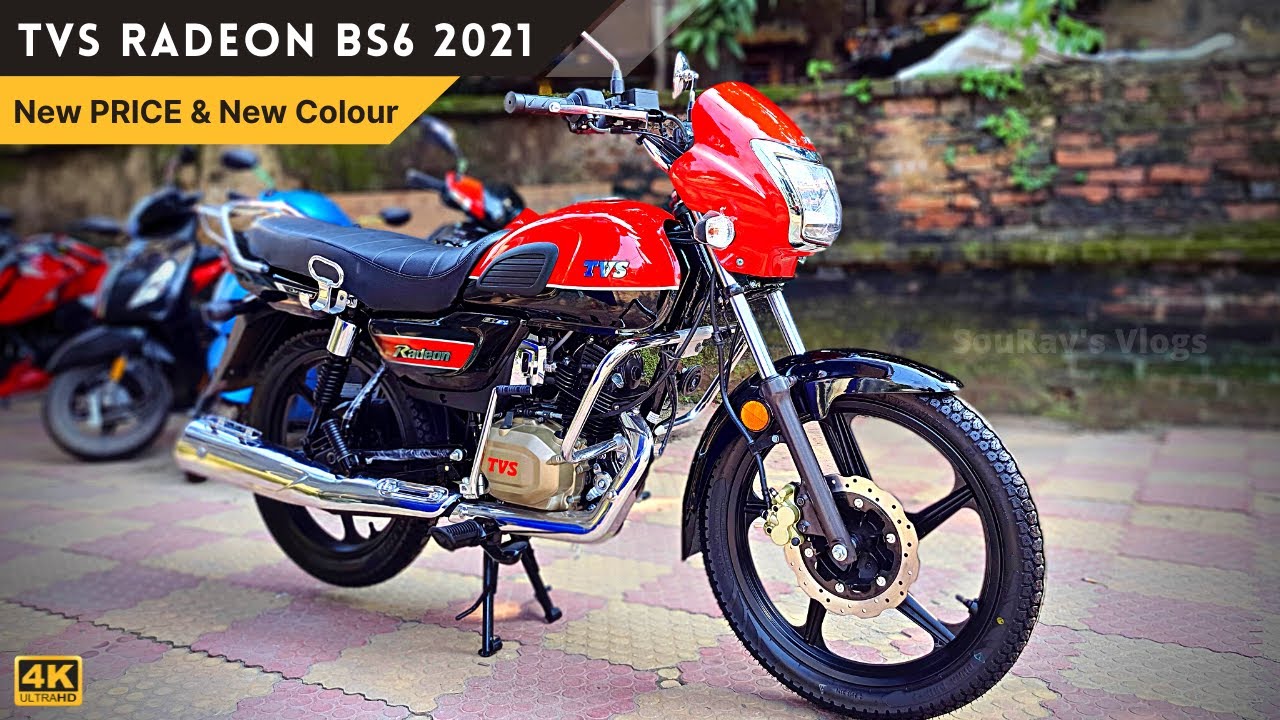 TVS Radeon BS6 2021 - New Price, Mileage, New Colours, All New Features ...