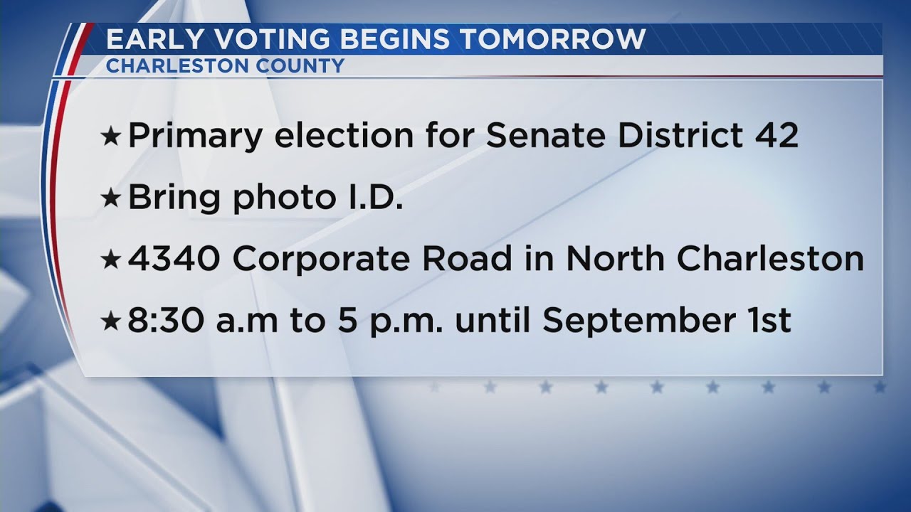 Early voting begins for State Senate District 42 primary - YouTube