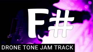 drone tone backing track for guitar and bass in f# / gb