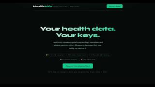 HealthArkiv Private Health Tracking App Demo Video