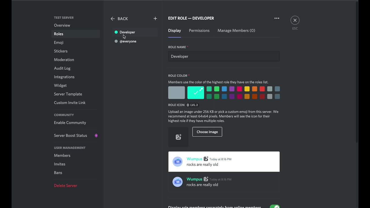 How to make an category on discord (*Member list*)