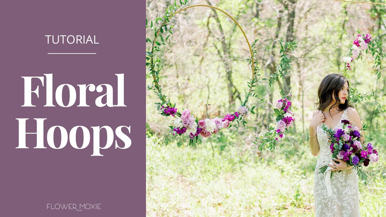 How to Build a DIY Floral Hoop Installation for Weddings YouTube