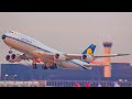 (4K) Evening Departures from Chicago O'Hare Int'l Airport