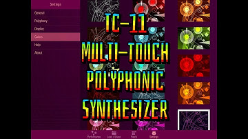 The Beautiful TC-11 Multi-Touch Polyphonic Synthesizer - iPad Live