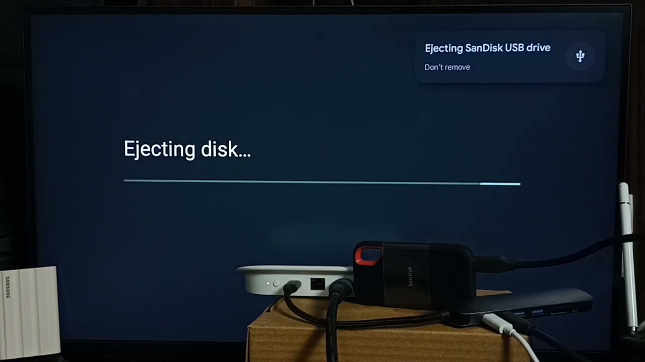 How to Eject SanDisk SSD Safely on Google TV Streamer 4K | Chromecast with Google TV