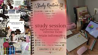 study session subliminal high productivity high intellect subliminal⭒✩