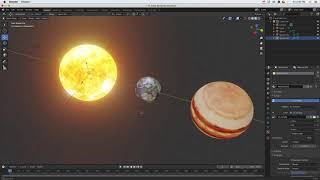 Blender 2.90: 025 Solar System Part 1 Texturing screenshot 2