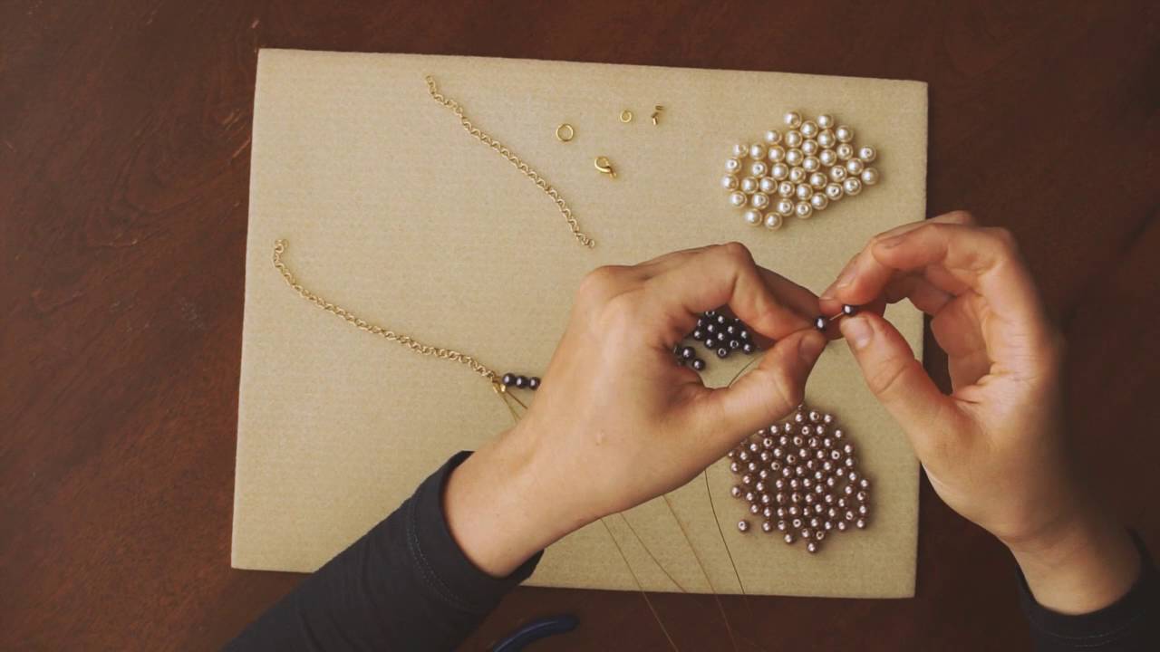 Triple Stranded Necklace Tutorial YouTube