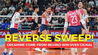 REVERSE SWEEP! CREAMLINE COOL SMASHERS COME-FROM-BEHIND WIN KONTRA CIGNAL HD