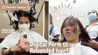 Digital Perm to Rebond in T&J Salon Professionals | Packages starts at P1,599!