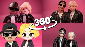 360º VR ROSÉ & Bruno Mars - New Different Versions (Original vs Lego vs Animation vs Barbie)