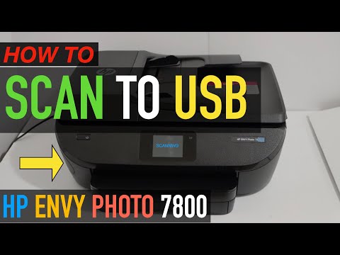 HP Envy Photo 7800 Scan To USB / SD 