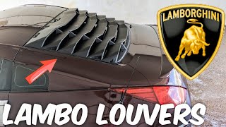 Installing Lamborghini Louvers On My Nissan 350Z Mod Monday