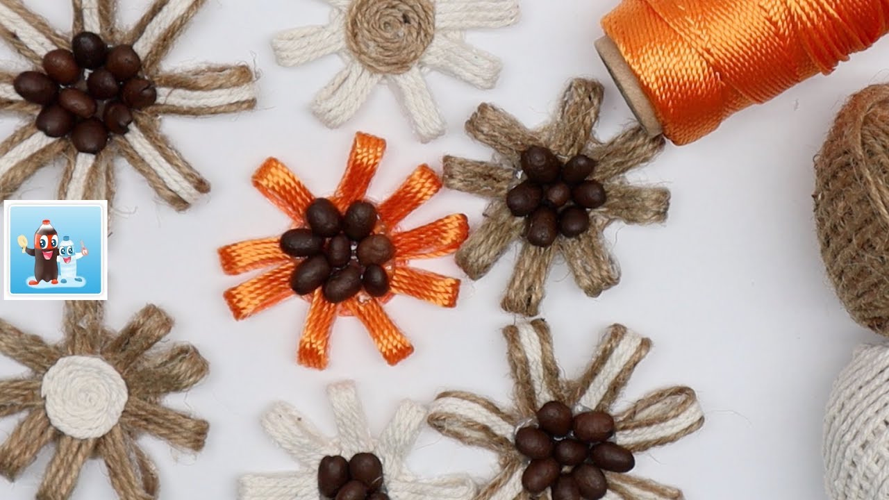 DIY Jute Flowers for Home Decoration Art and Craft Ideas YouTube