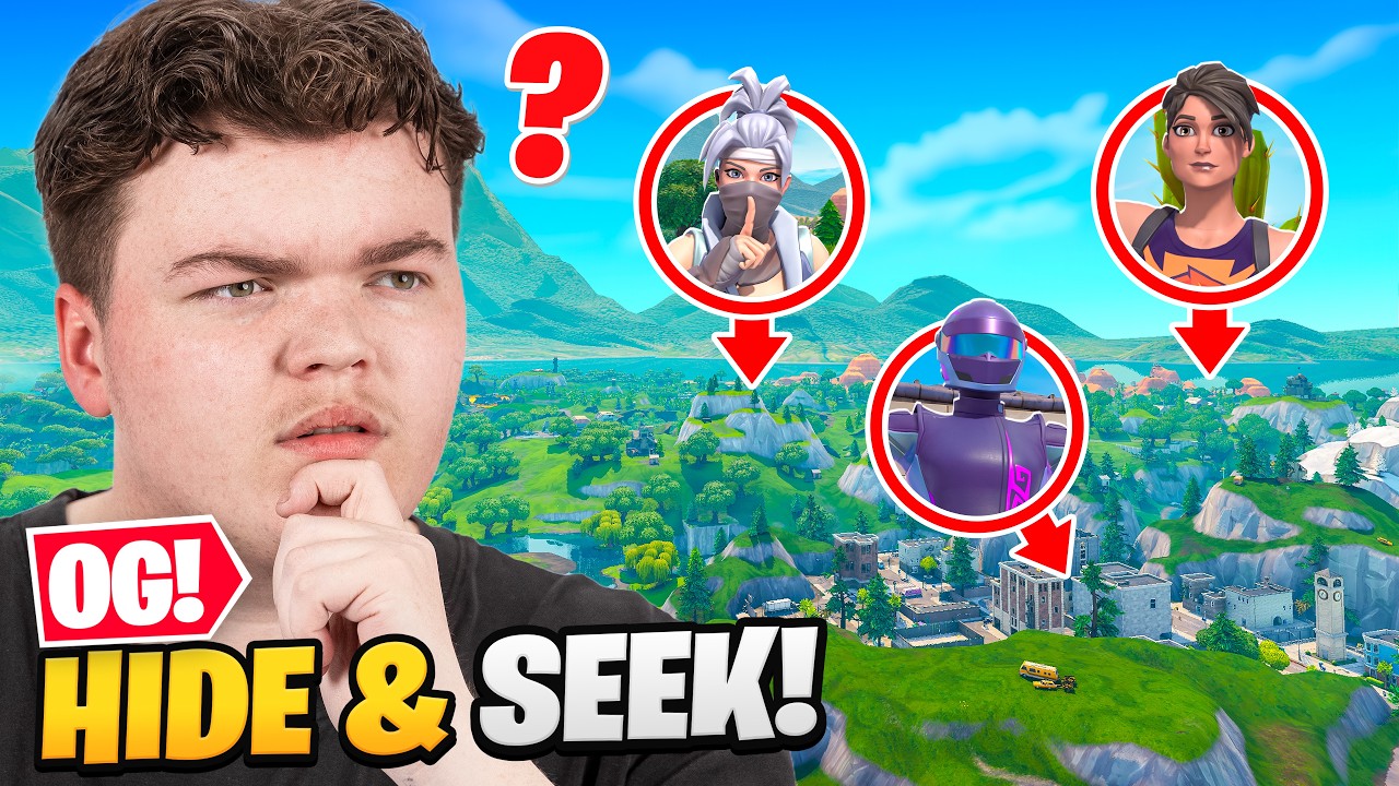Hide and Seek on The Entire Fortnite OG Map!