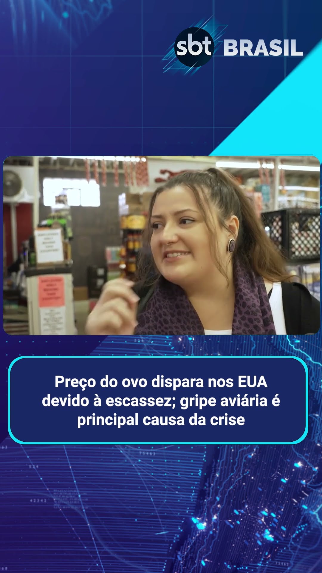 Preço do ovo dispara nos Estados Unidos devido à escassez | SBT Brasil (11/02/25)