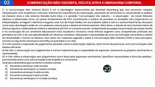 PROVAS DE COMUNICAÇÃO NÃO VIOLENTA ESCUTA ATIVA E LINGUAGEM CORPORAL QUESTÃO CORRIGIDA DA ANHANGUERA