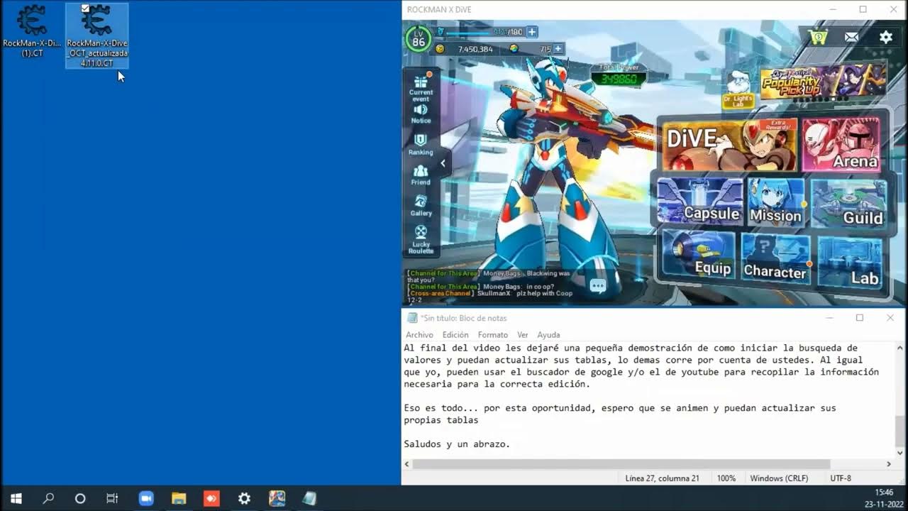 ROCKMAN X DIVE MEGAMAN X DIVE v4.11.0 Steam PC Hack Mod Cheat Engine