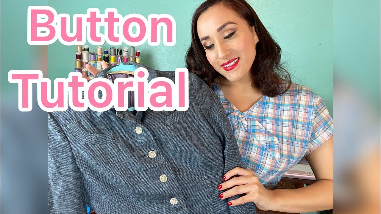 How To Sew On A Button. YouTube