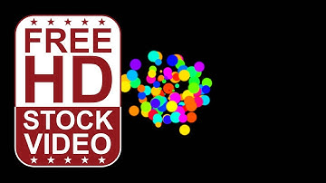 Free Stock Videos – abstract animated colorful dots circles spinning pulsing growing moving