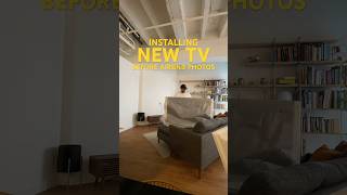 One more thing before our AIRBNB listing photos ☝️📸📺 #photography #interiordesign #shorts #photo