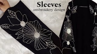 Sleeve Embroidery 😍 Trending Outfit Design | Beads work | 2025