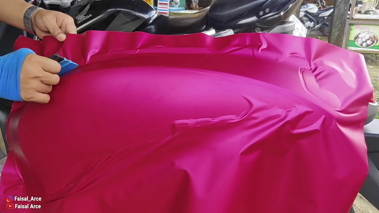 wrap stiker full honda scoopy 2021pink metalik dof, wrapping sticker, NCS Music