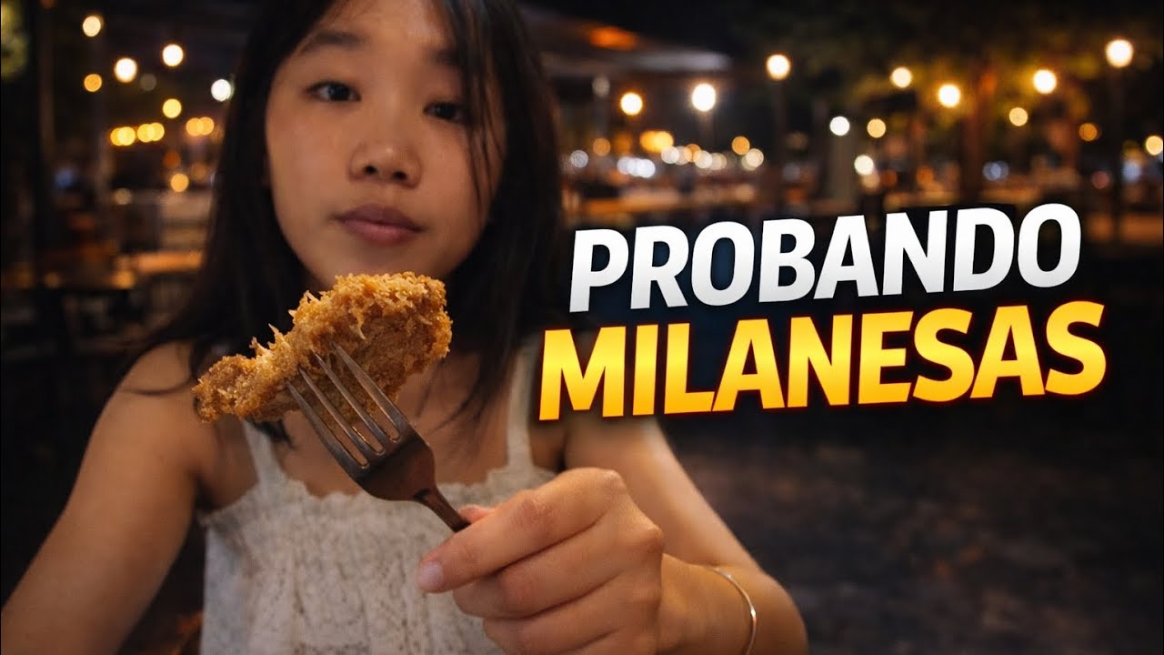Mi novia CHINA prueba milanesas y helado argentino por primera vez