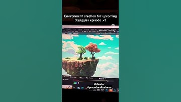 💫 Environment creation in Blender Work in progress 1 #blender #animationshorts  #animeart