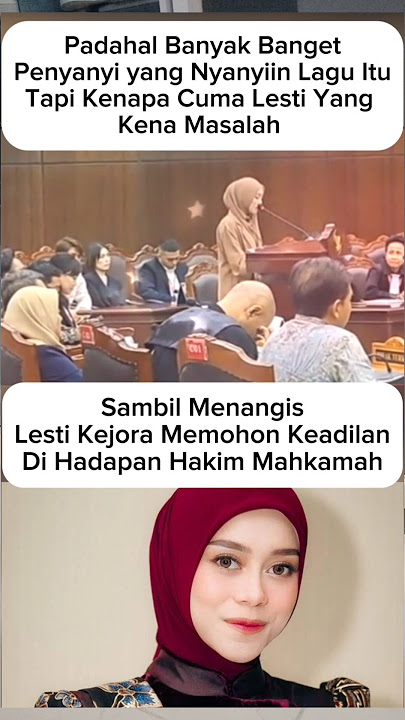 Lesti Kejora Cries, Begs for Justice in Front of a Court Judge 😢#lestikejora #shortvideo