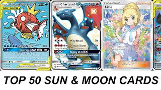TOP 50 Most Expensive English Pokémon Cards from the SUN & MOON Era! pokemon TCG