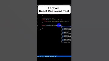 Laravel reset Password tutorial