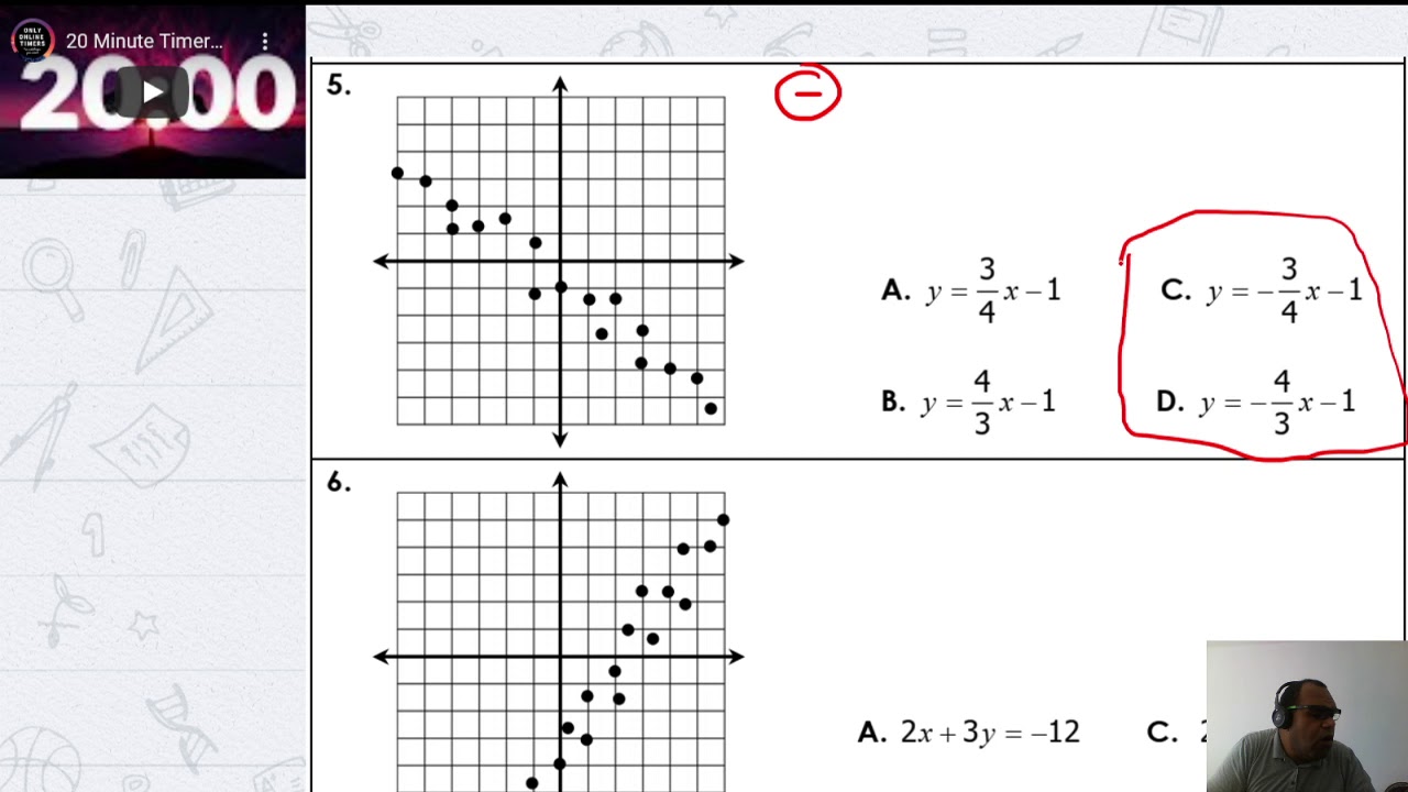Grade 8 - Scatter Plots, Line of Best Fit, and Linear Regression - YouTube