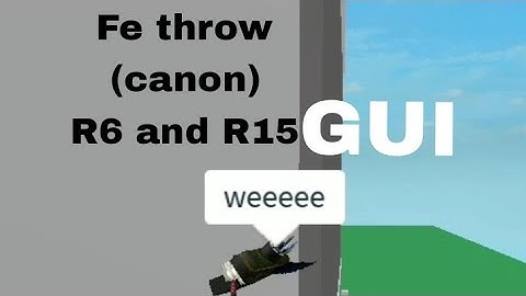 Roblox Fe Script Showcase | Throw GUI | Fluxus and Hydrogen and Delta