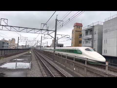 【昔の200系新幹線の塗装を再現！】E2系J66編成　リバイバル　とき333号　新潟行き　埼京線の浮間舟渡付近を通過！