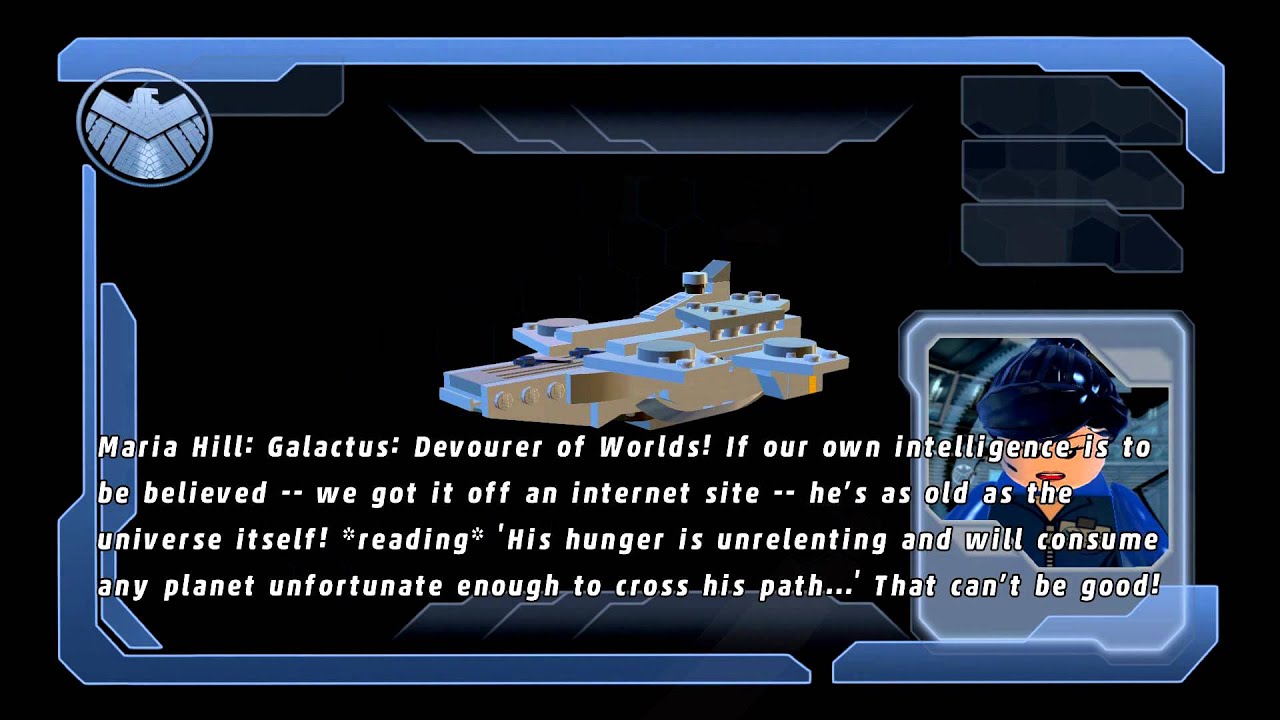 LEGO MARVEL Super Heroes - Maria Hill Talks about Galactus (60 FPS ...