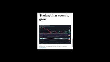 Starknet enjoys 11% surge 🚀🚀🚀🚀 #cryptocurrency #cryptofacts #trading