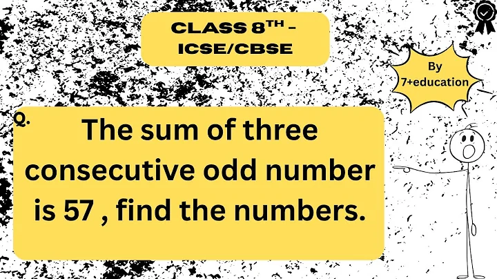 The sum of three consecutive odd number is 57, find the numbers.