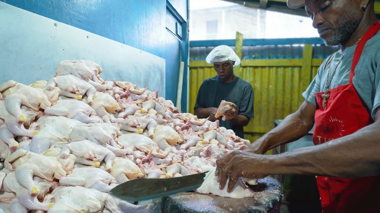 EPIC 1000 lbs of Jerk Chicken! Jamaican Street Food Tour