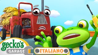 Il trattore ha bisogno di aiuto! 🚜 | Cartoni animati |🐸 Garage di Gecko italiano｜Cartoni di macchine
