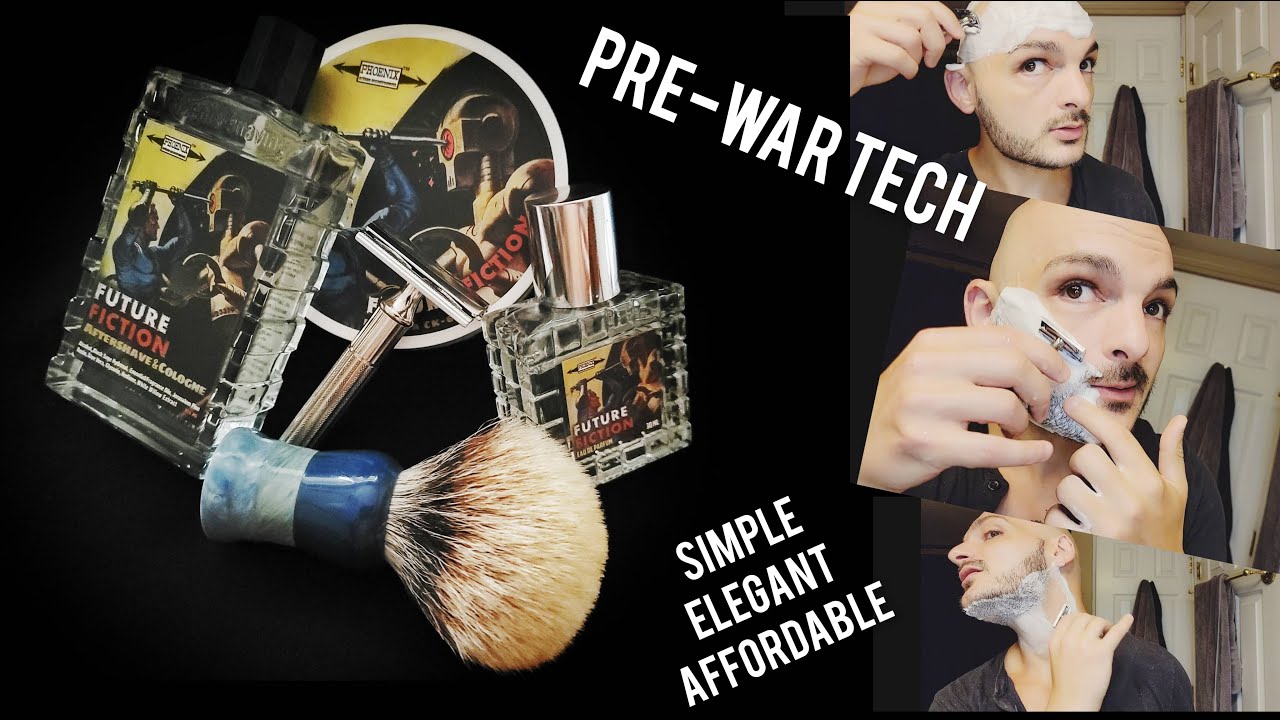 😍 PRE-WAR GILLETTE TECH 😍 Weekend Shave - "SE/D - DE/S" | PAA FUTURE FICTION | Ever-Ready Badger