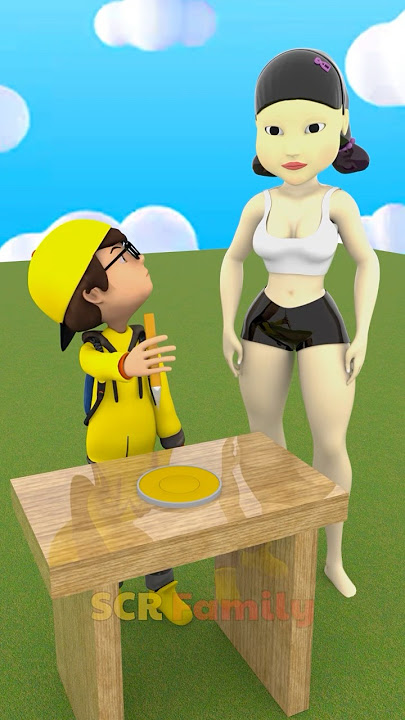 Nick & Tani play the squid game in Scary Teacher 3D