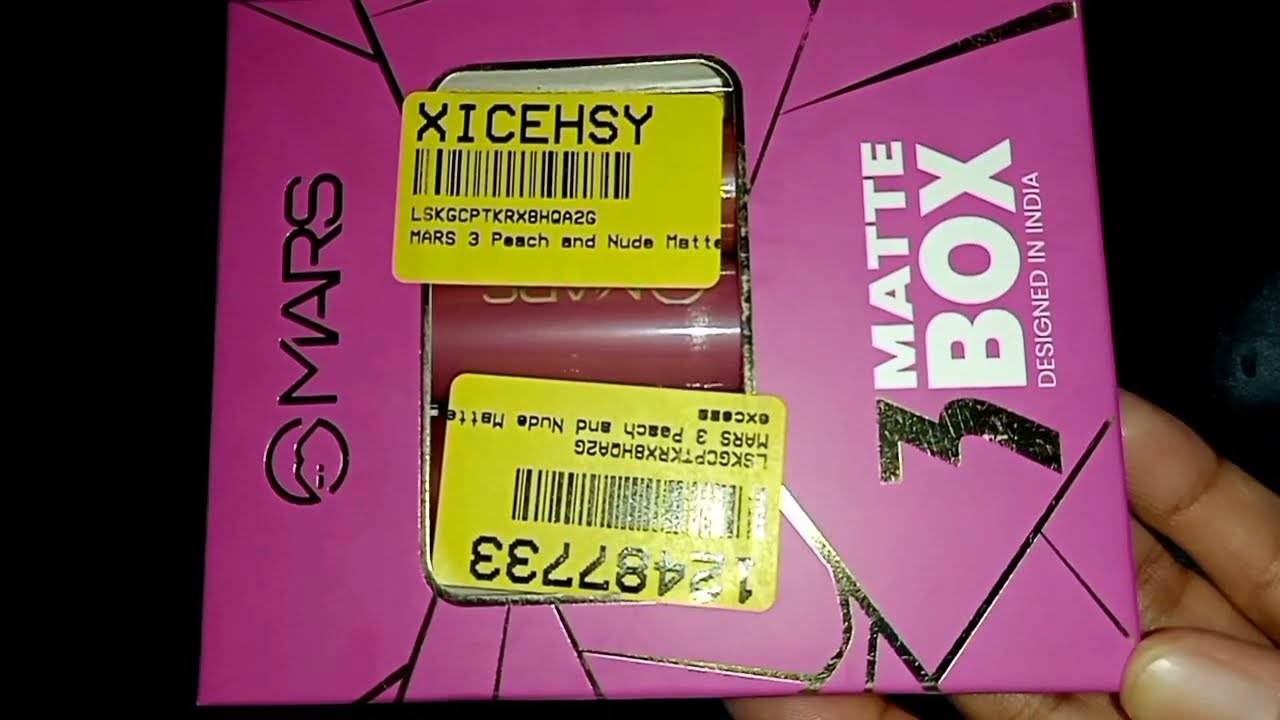 Best Affordable😮MARS 3Matte Box peach & Nude💄Lipstick Under 269 Makeup product 