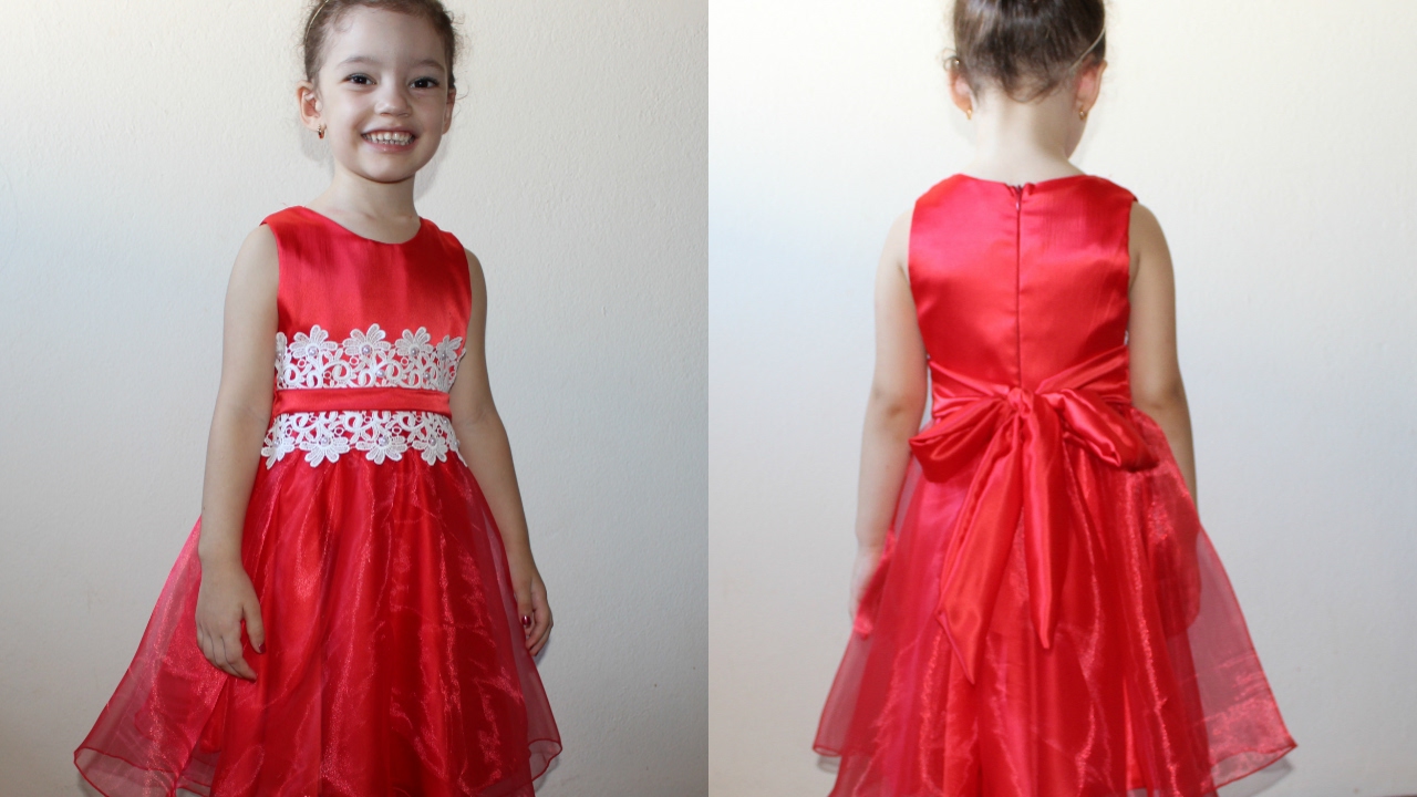 vestido gode infantil