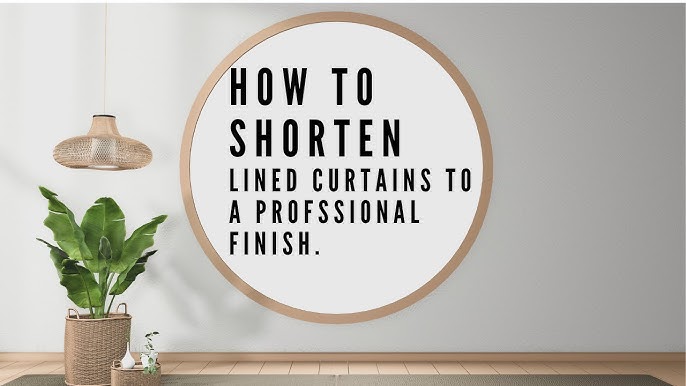 How to Make Simple Lined Curtains