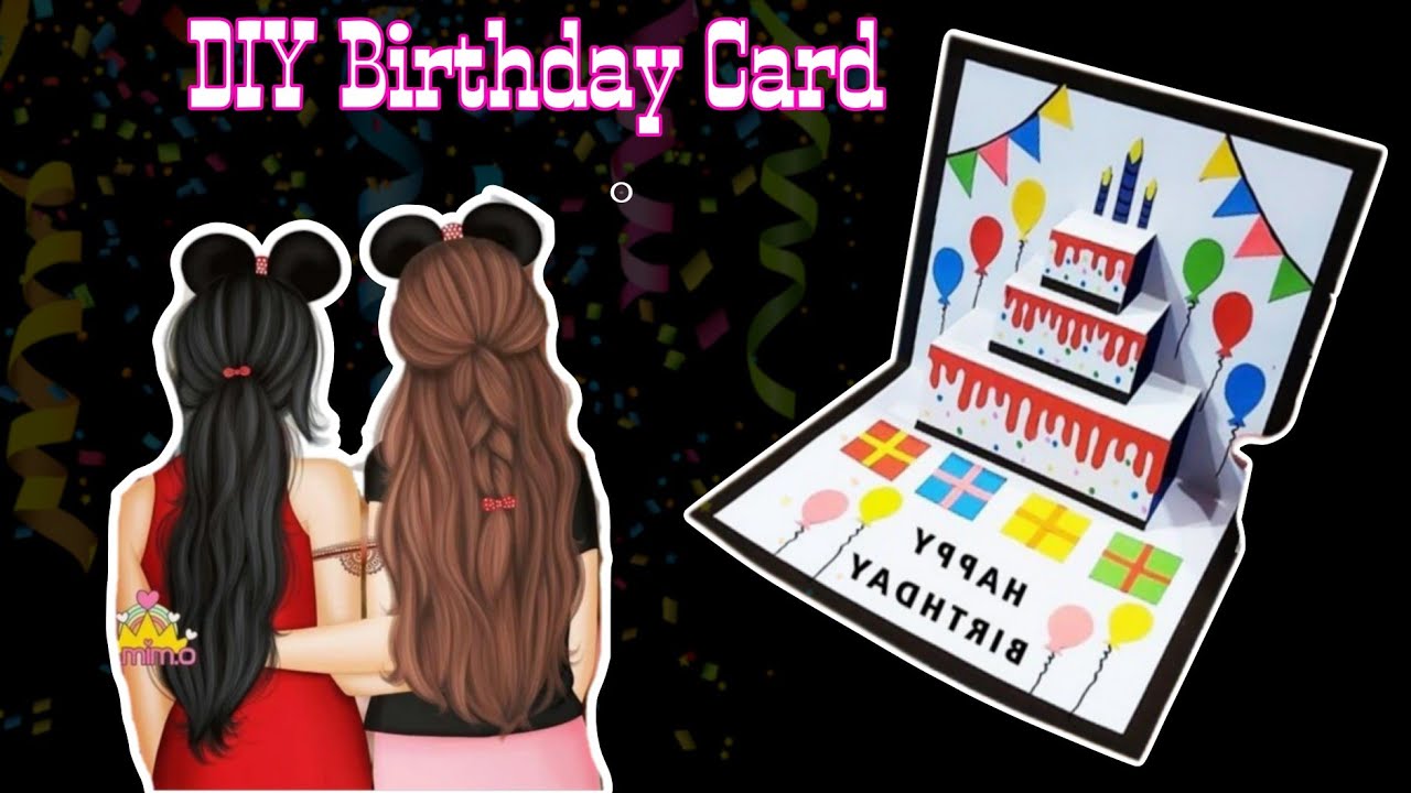 Easy Birthday Card | DIY pop up Cake card | Birthday Cake pop up card ...