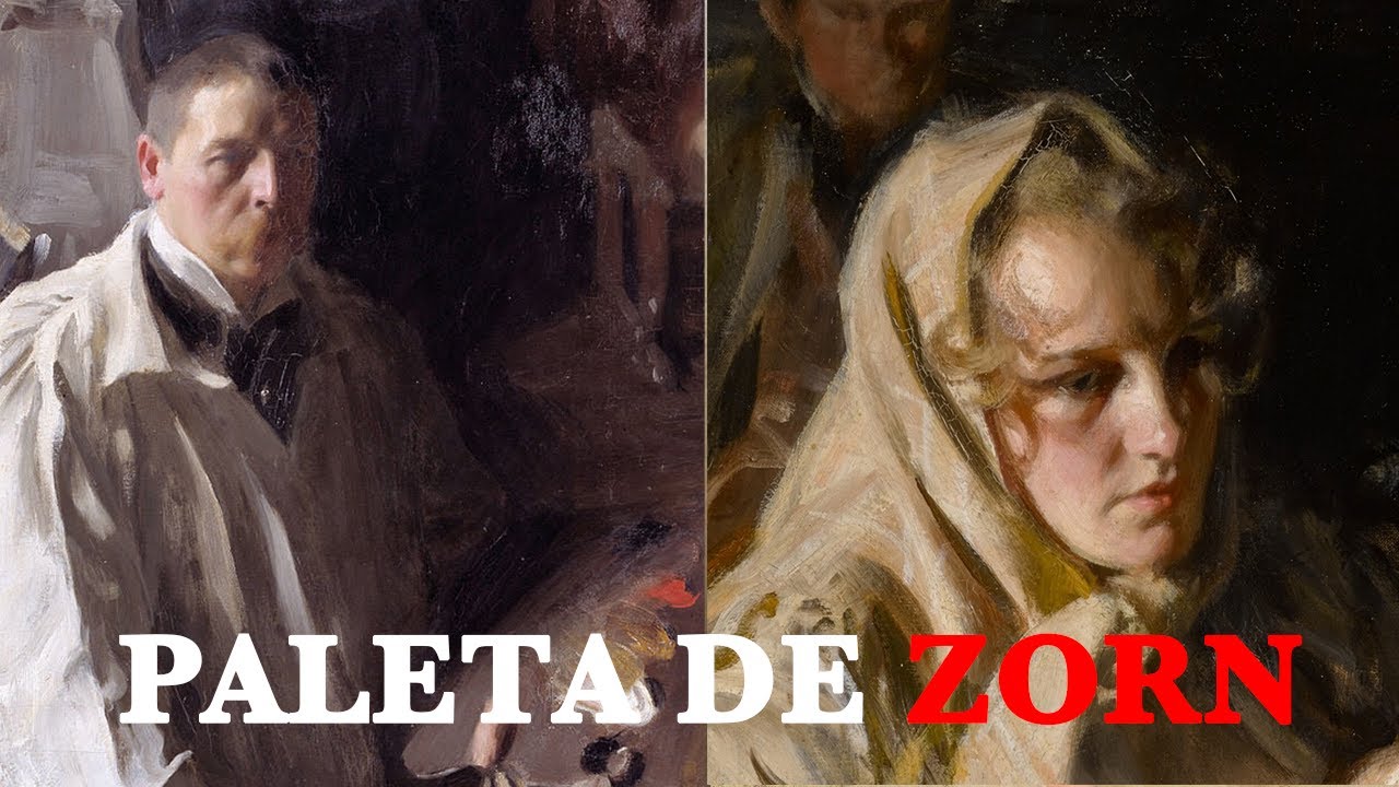 Solo 4 COLORES para pintar un retrato (Anders Zorn Parte 2) Estudio de Color.