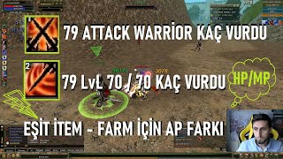 79 Lvl Warrior Ile Uygulamalı Damage Denemesi Hangi̇ Ski̇ll Farm İçi̇n Daha İyi - Sesli Bilgiler Tr