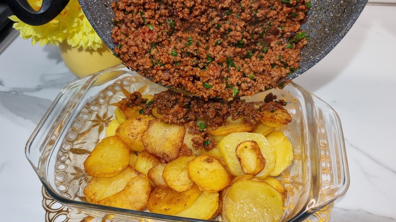 Просто высыпать фарш на картошку!! Вкусный и простой рецепт. 634