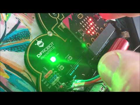 Smoke Detector; IoT education with MakeCode and DFRobot Micro:IoT board,  and charting in the cloud.
